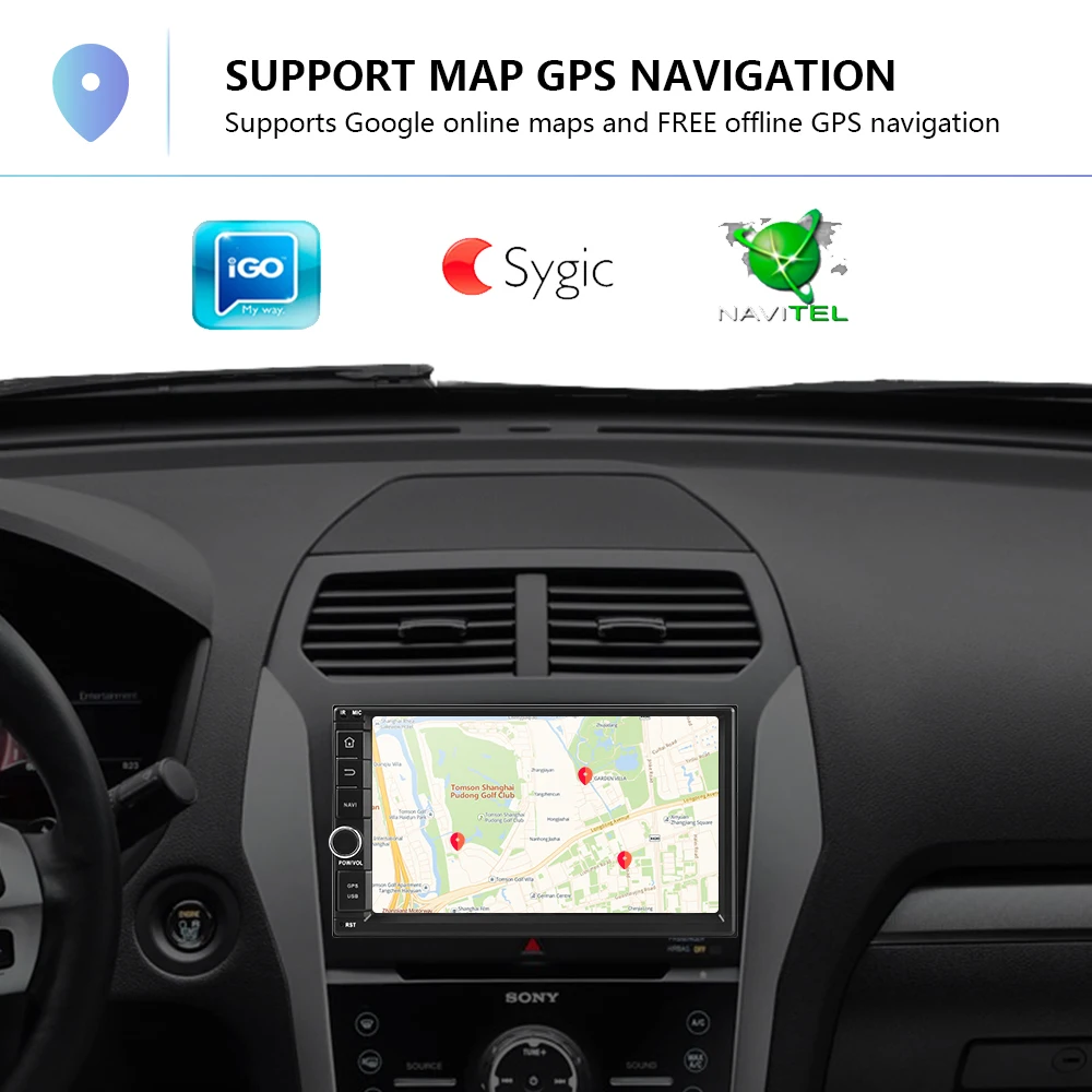 Camecho Android 8 1 Автомобильный мультимедийный плеер 2Din 7 ''HD автомобильное радио