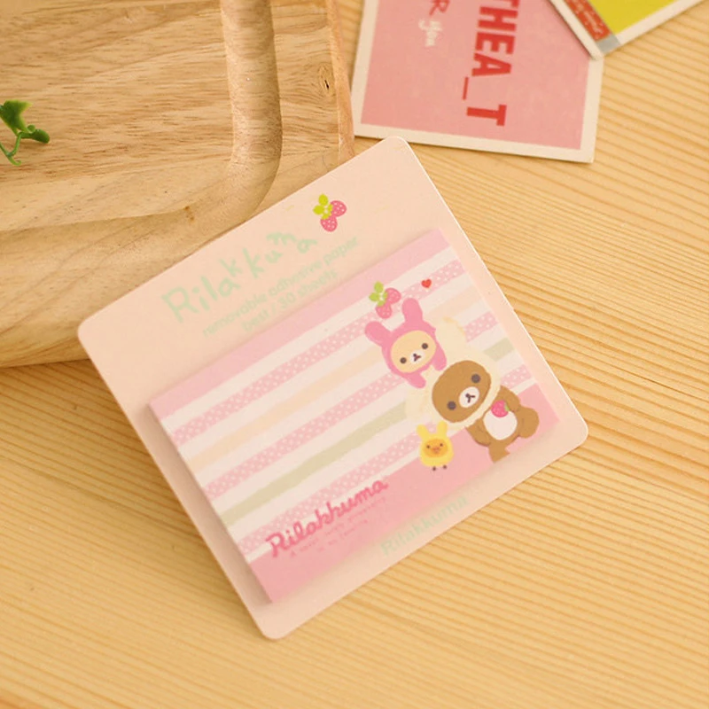 5 шт./лот блокнот с мультяшным медведем и животными канцелярские принадлежности