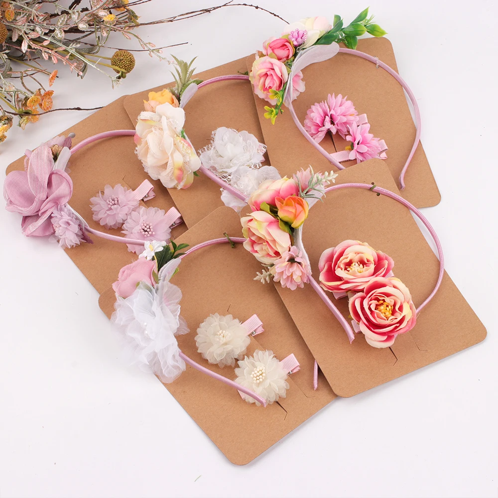 

Ободок для волос CN 3 шт./компл., с крупными цветами, для девочек