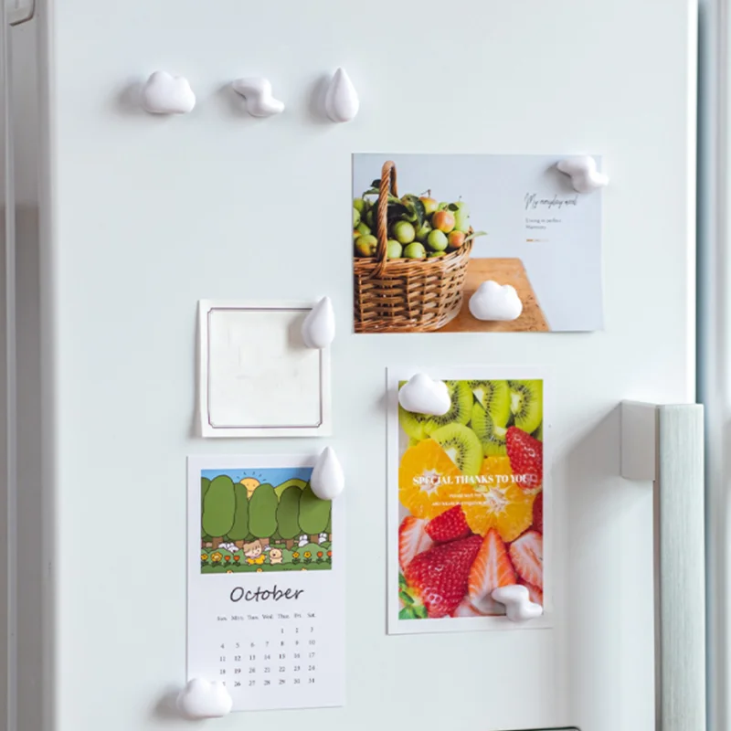 6Pcs/Set Home Refrigerator Decoration Cute Stereo White Cloud Water Magnet Stickers Магниты На Холодильник Van Gogh Canada |