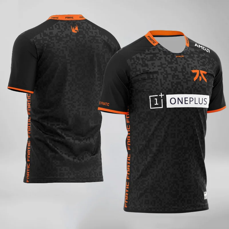 Футболка Fnatic для команды киберспорта уличная одежда с принтом игры LOL CSGO DOTA2 Pro