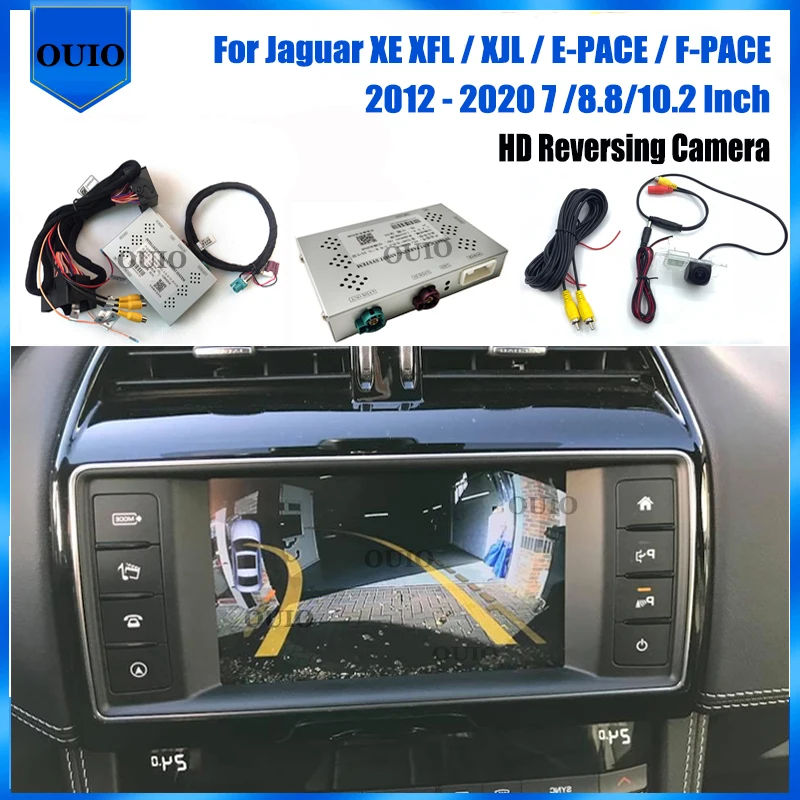 

Интерфейс передней и задней камеры для Jaguar XE XFL / XJL / E-PACE/F-PACE, оригинальный экран 10,2 дюйма, обновленный адаптер для камеры заднего вида