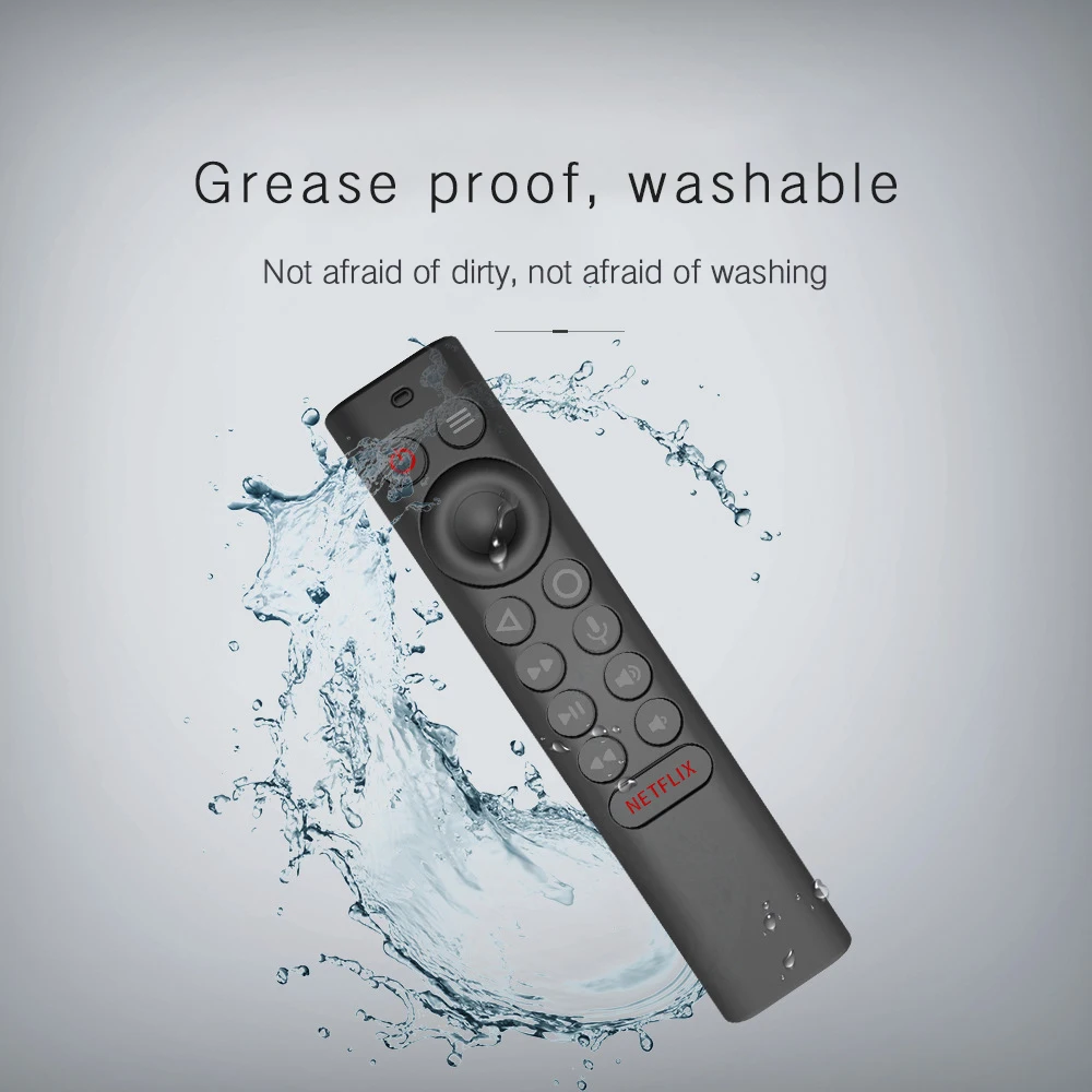 

Remote Control Cases Protective Silicone Covers Anti-Slip Replacement For 4K HDR Remote Control Shockproof Protective Case Cover