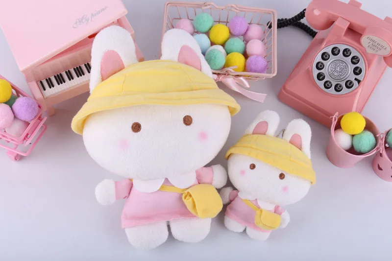 Sanrio melody Keroppi, студенческие мягкие животные, плюшевые игрушки-подвески для детей, рюкзак, брелок для ключей, кролик, собака