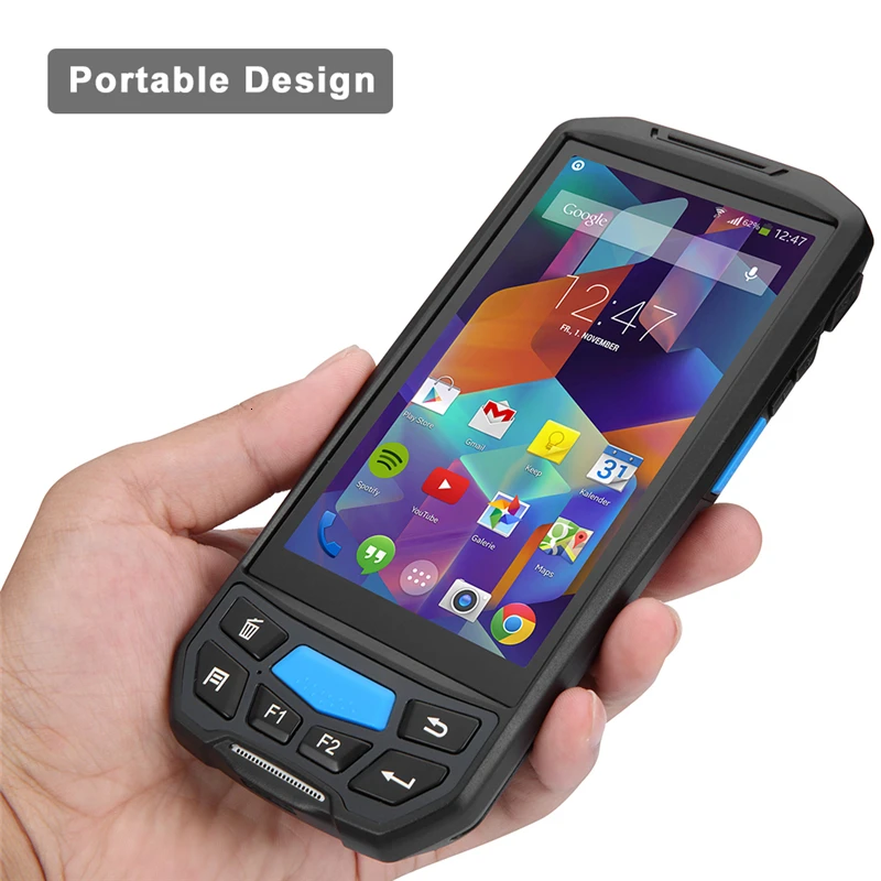 ISSYZONEPOS портативный pos-терминал 2D QR сканер штрих-кода NFC PDA Android 7,0 5 дюймов беспроводной портативный штрих-код Rearder WiFi