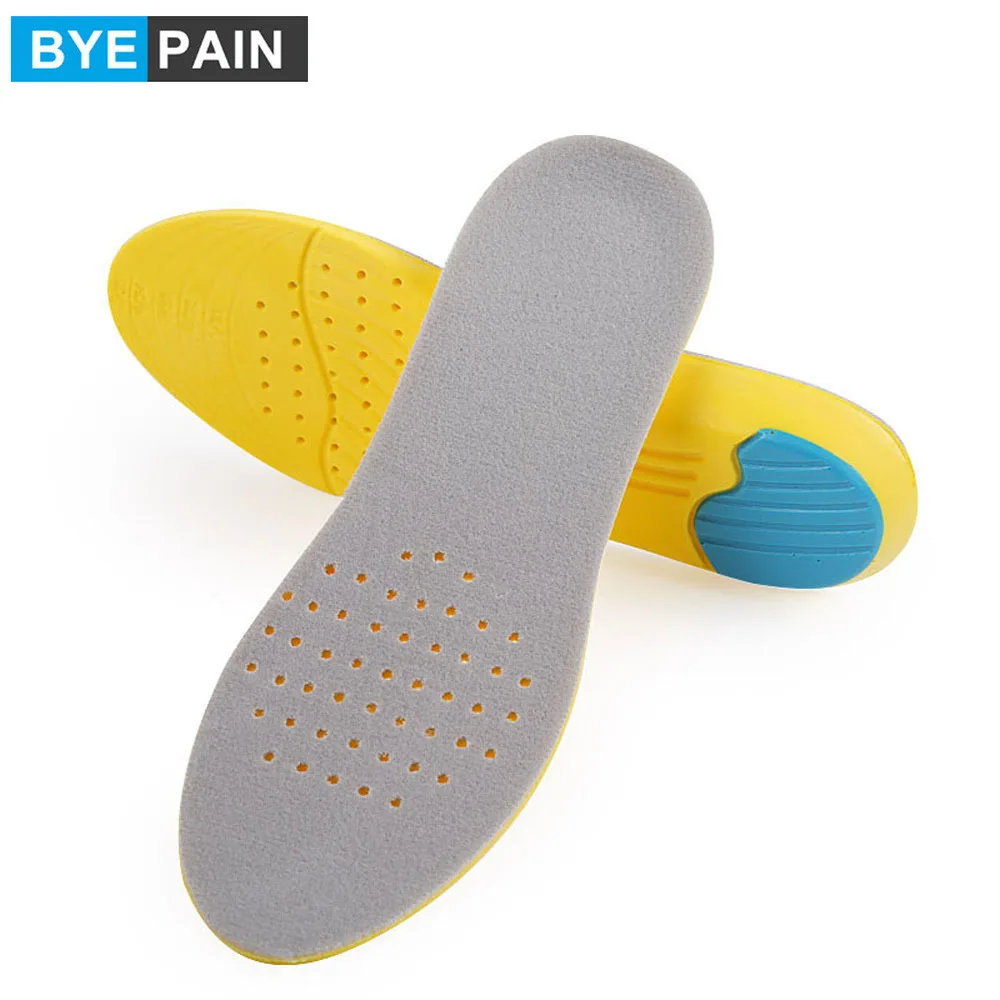 

1 пара, BYEPAIN, полная длина, ПУ, Дышащие стельки для спортивной обуви, арка, поддержка, облегчение боли, вставки из пены с эффектом памяти для му...
