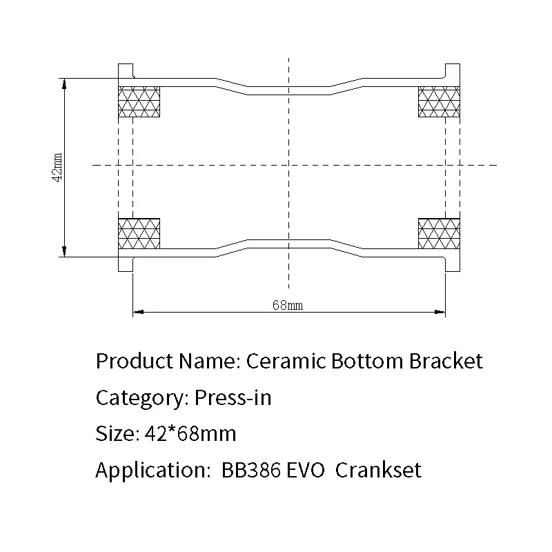 BB30 386EVO Hscer ceramics Bottom Bracket BB30 PF30 BSA ROAD MTB bicycle bearing - Цвет: BB30 386EVO