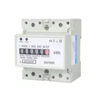 Новый однофазный счетчик энергии 5(100)A в переменного тока 5060 Гц, аналоговый Электрический ваттметр, бытовой электрический Din-рейка