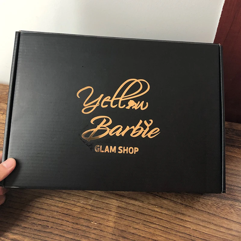 100 шт./лот Высококачественная гофрированная бумага доставка почтовые черные