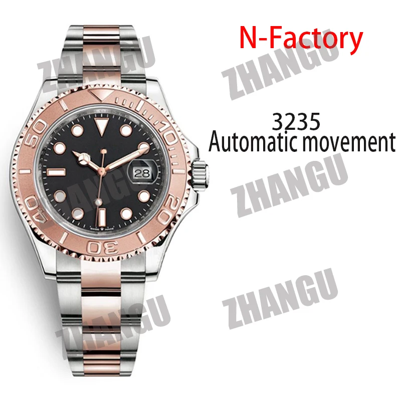 

AAA Men's Mechanical Watch Submariner Noob 114060 Rose Gold Strap 1:1 Best 904L Stainless Steel Bracelet SA3235