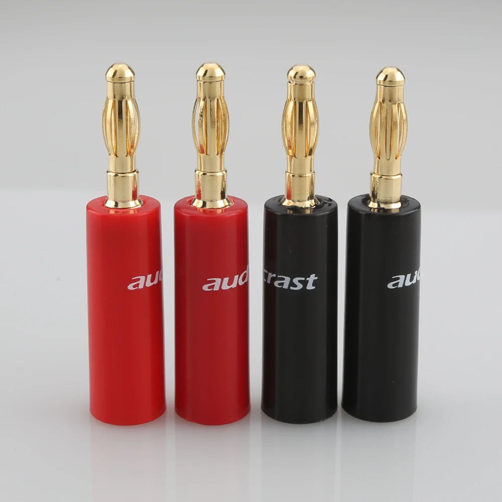 

16pieces Banana connector 24k gold plated 4mm Banana Plug hifi Speaker cable Connector