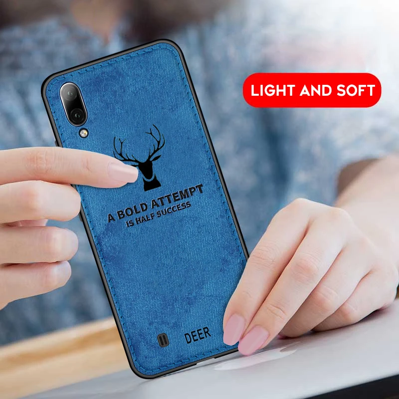 Тканевый чехол для телефона Samsung Galaxy A70 A50 A30 M30 M20 M10 S10 S9 S8 Plus A7 A9 2018 Мягкий
