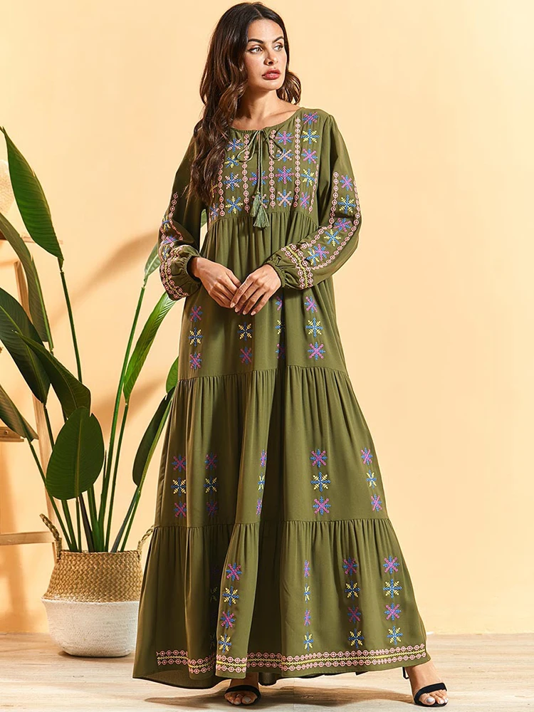 2020 абайя Дубай Турция Кафтан для женщин мусульманская одежда модные платья