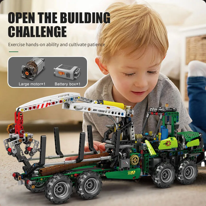 

Высокотехнологичная пневматическая машина Mold KING для лесов, модель грузовика, строительные блоки, обучающие игрушки для мальчиков, подарки