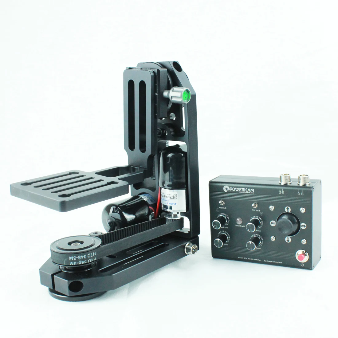 POWERKAM TJ-640 640 см/21 футов, подвесной светильник с небольшой моторизованной поворотной наклонной головкой для максимальной загрузки 5 кг для DSLR, GH4, BMCC