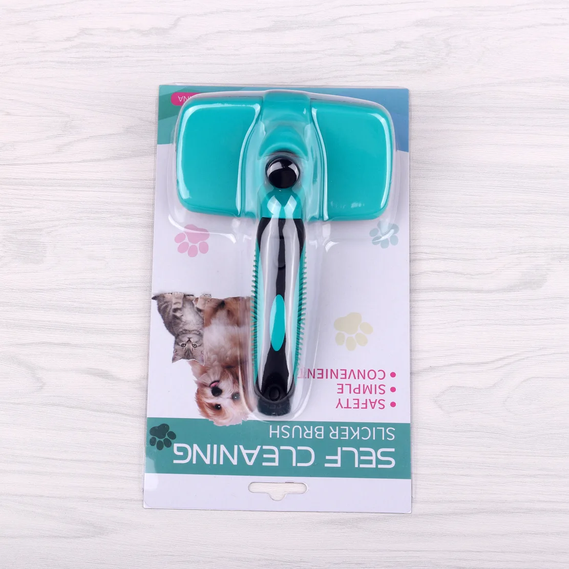

Pet products manufacturers cat and dog grooming needle comb self-cleaning comb large to float hair hot new comb hair brush