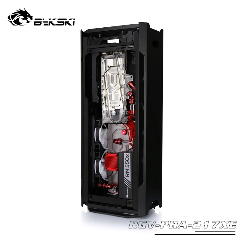 Bykski резервуар для воды для Phanteks 217XE чехол для компьютера, прозрачный водный диск, водяное охлаждение резервуар, RGV-PHA-217