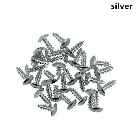 Silver 30 шт красочные саморезы из алюминиевого сплава Саморез для модификации мотоцикла украшения - Цвет: Silver