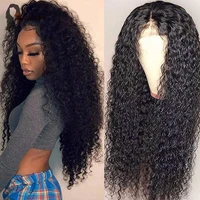 yeslestm kinky curly lace front human hair wigs for black women middle part lace closure wig hd transparent lace frontal wig 10a