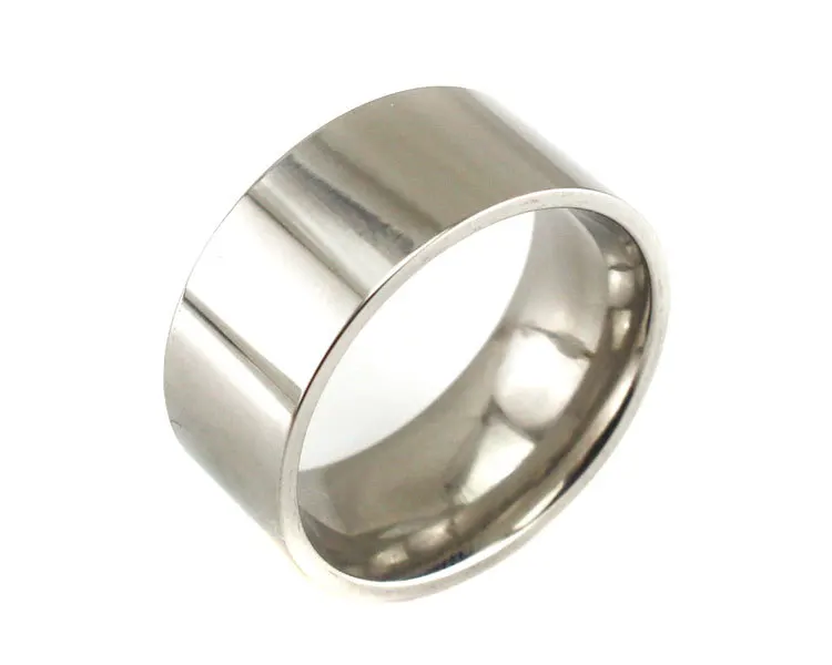 

Fashion Titanium Steel Ring Black Edge Gold Striped Simple Men's and Women's Rings Silver
