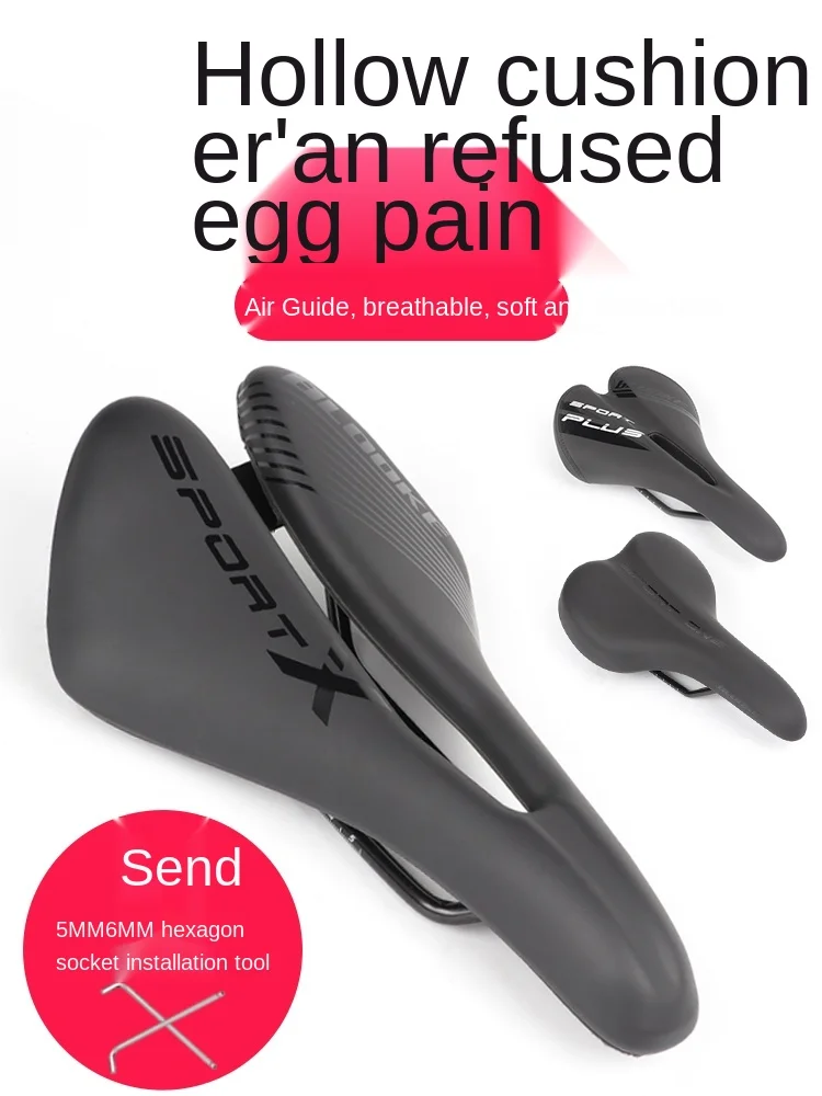 

Mountain Bike Saddle Breathable Cycling Bicycle Seat Cushion Universal Saddle