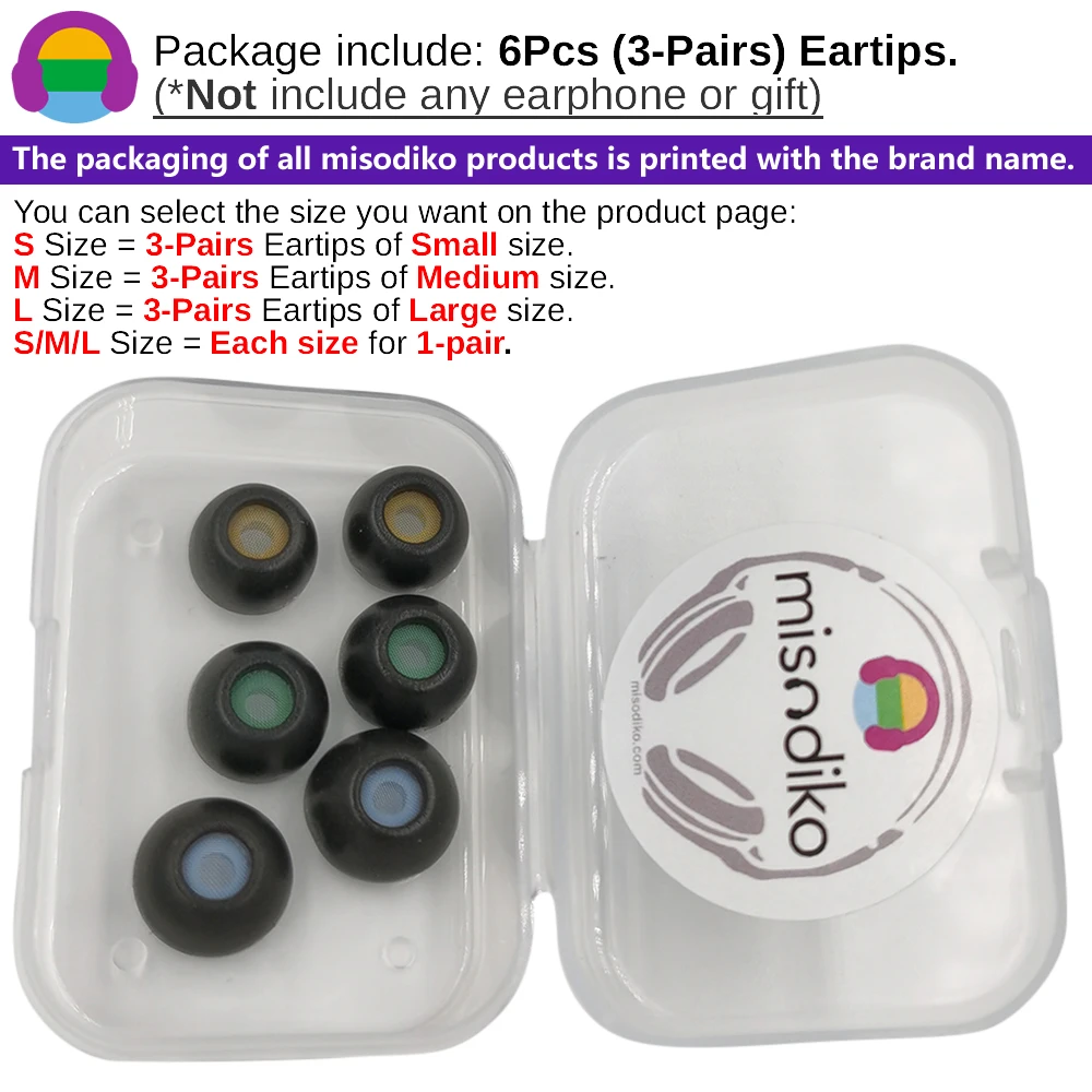 misodiko tws pro2 memory foam eartips replacement for beats fit pro studio buds samsung galaxy buds soundcore liberty free global shipping