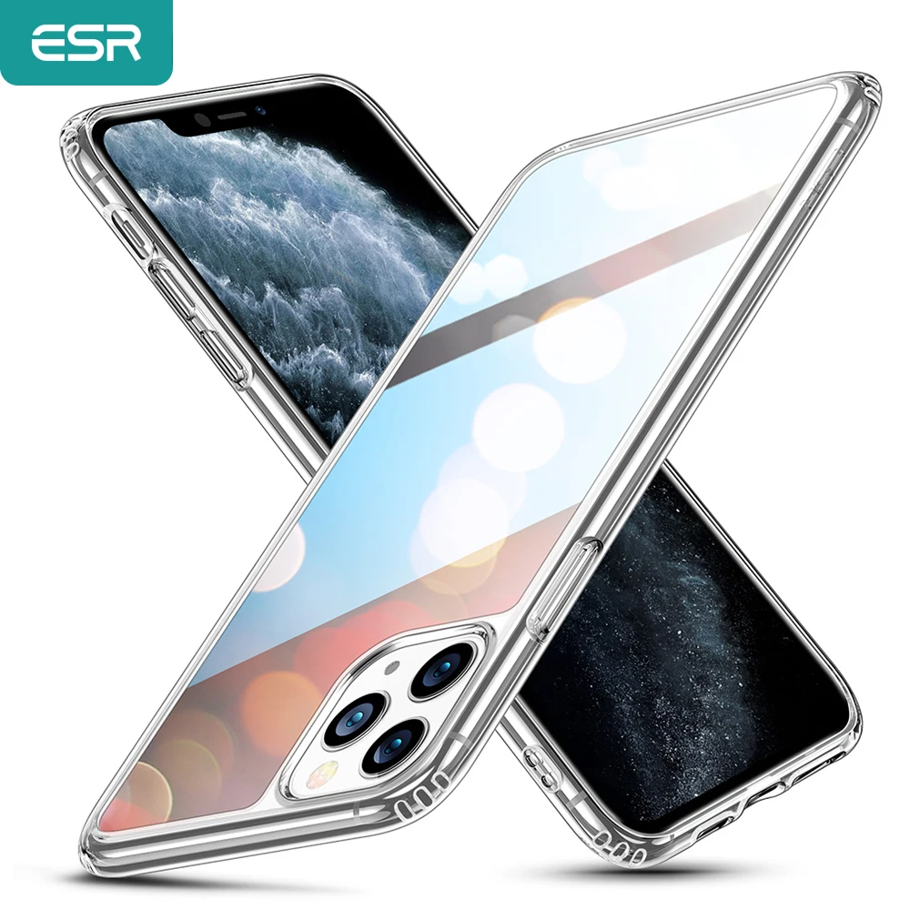 

ESR Tempered Glass Case for iPhone SE 2020 8 7 12 11 Pro Max X XR XS Max Transparent Back Glass Case Cover for iPhone 12 Pro Max