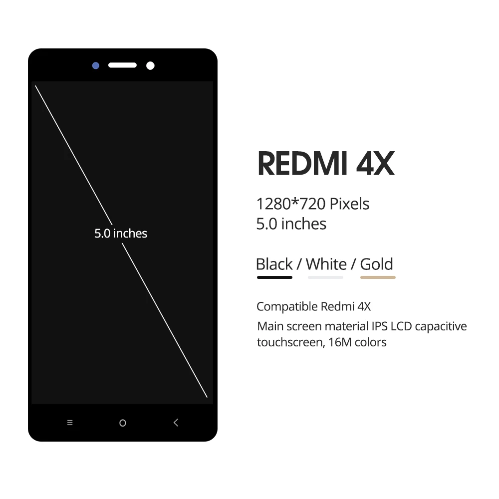 Качество AAA для Xiaomi Redmi 4X ЖК дисплей сенсорный экран дигитайзер сборка с рамкой Pro