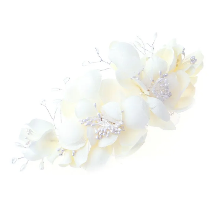 Модная пряжа для невесты гребень волос с цветами девочек вечерние Цветочные