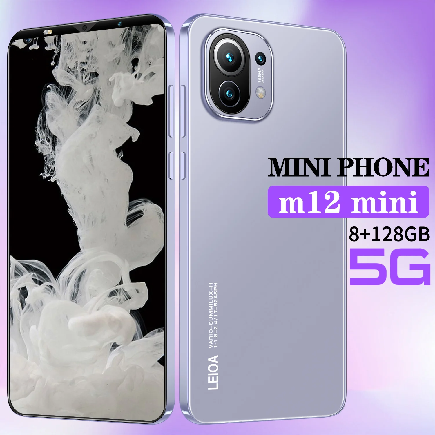 

Xiaom12 Mini Global Version 2021 10 Core Smartphone New Android 10.0 Mobilephone 5.2 Inch 4800mAh Cellphone 8+128GB Double SIM