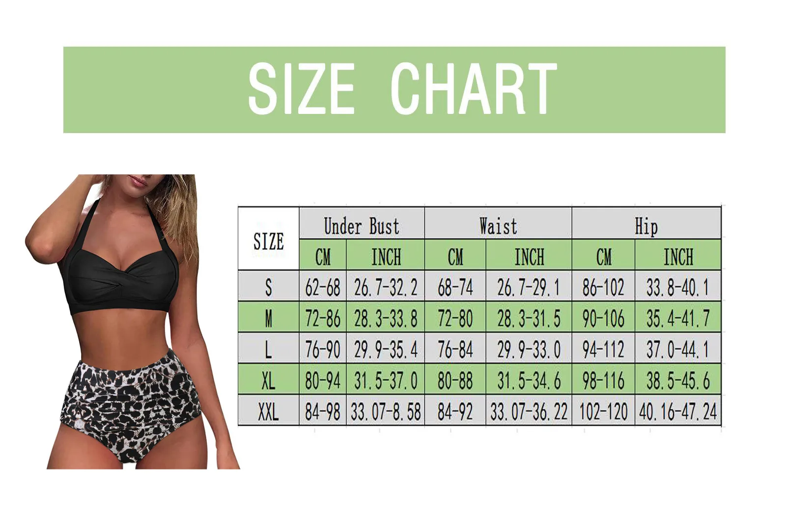 

Sexy Women High Waist Vintage Bikini Swimsuit Swimwear Large Size Swimsuit Retro Halter Bikini Set Biquini Bathing Suit Trikini