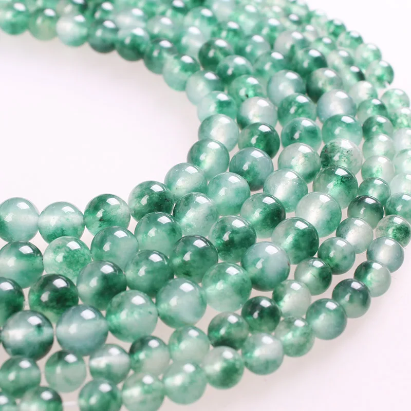 

Natural Stone Beads Grass Jade Moss Stone Round Loose Beads 4 6 8 10 12mm For Bracelets Necklace Diy Jewelry Making