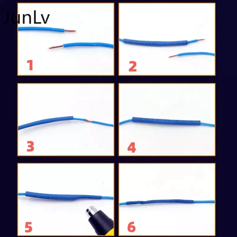 

328pcs / set Car Electrical Cable Tube Kits, Polyolefin Heat Shrink Tube 8 Sizes Mixed Color, Sheathed wire for electric cables