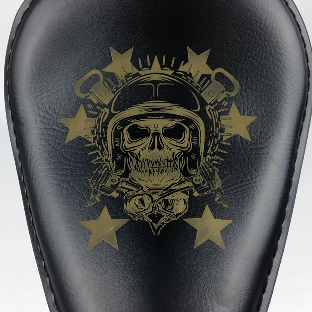 Мотоцикл ретро череп крокодиловая кожа Solo Seat + 3 "пружинный кронштейн для Harley