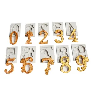 Цифровая форма для леденцов на день рождения в форме цифр, силиконовая форма для торта, форма для шоколада, свечи на день рождения, инструменты для торта