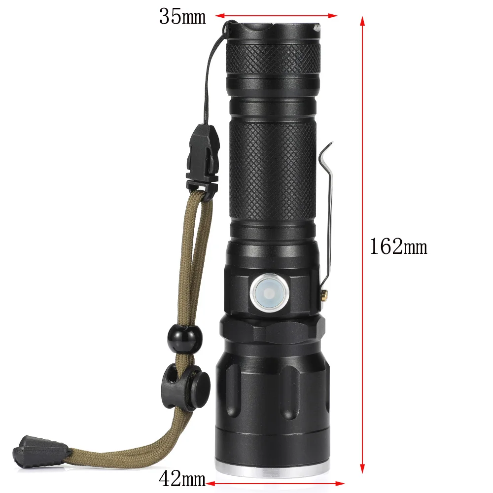 Новый Перезаряжаемые USB XHP50.2 светодиодный вспышка Светильник 3000 люмен с