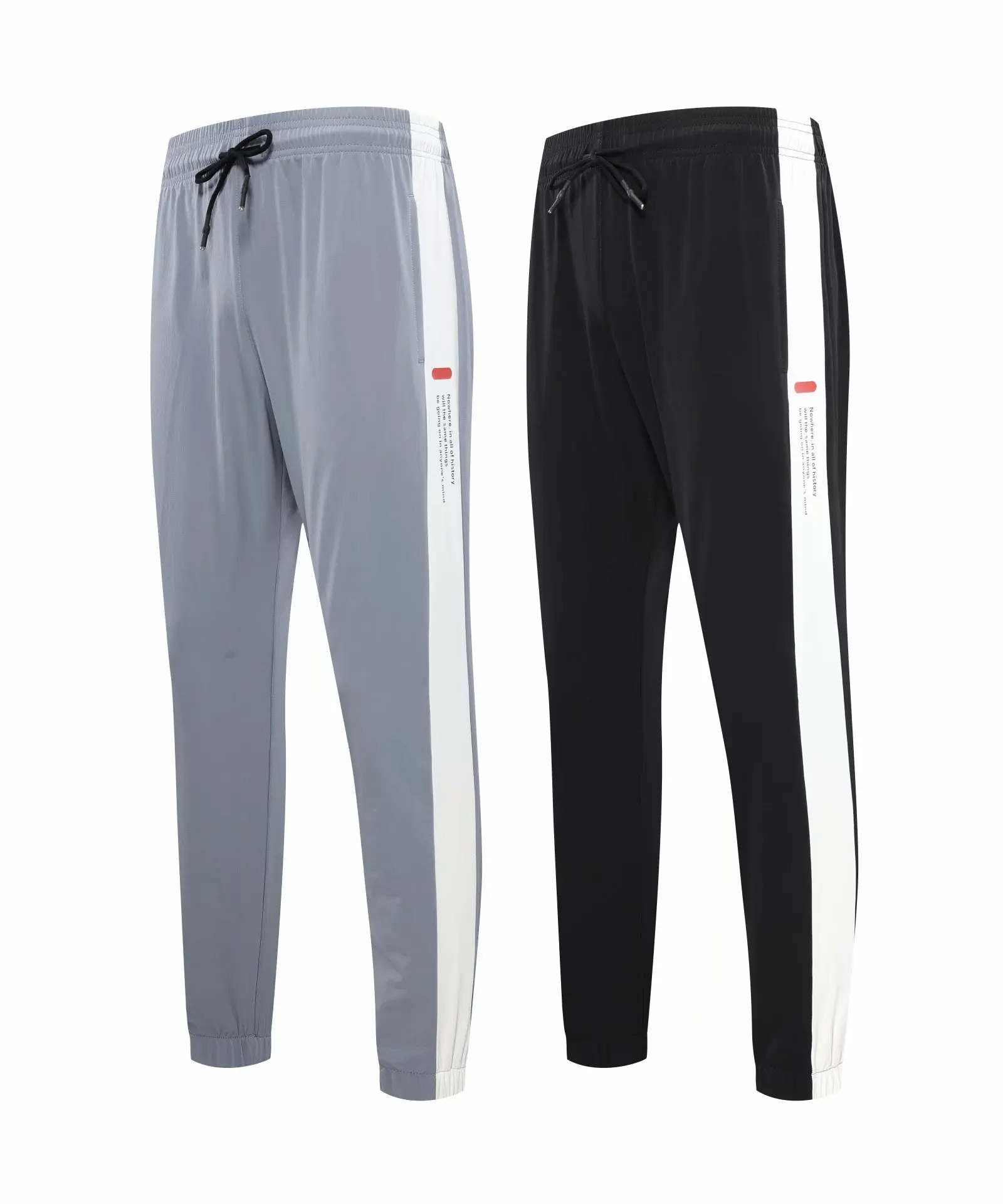 

New jogging pants men's running pants woven drawstring zipper pocket training pants fitness pants men's fitness training pants