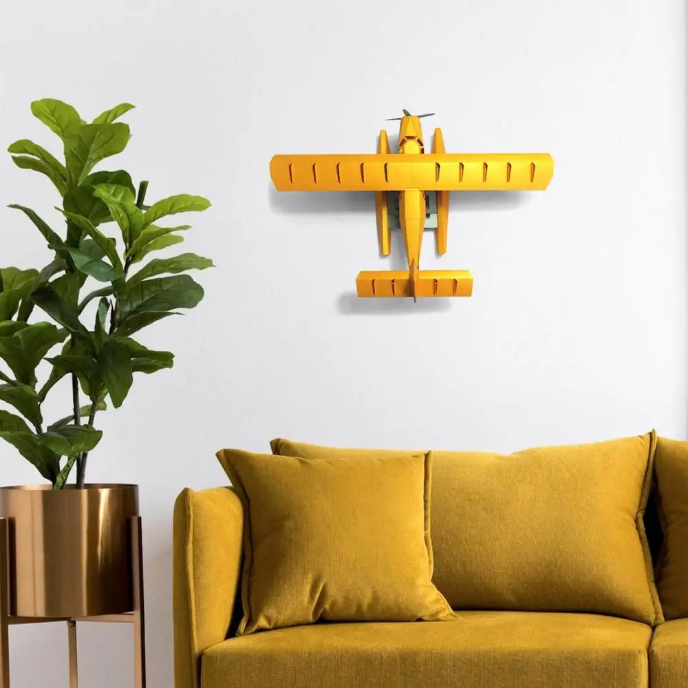 3D модель самолета бумажная игрушка домашний декор настенное искусство сделай