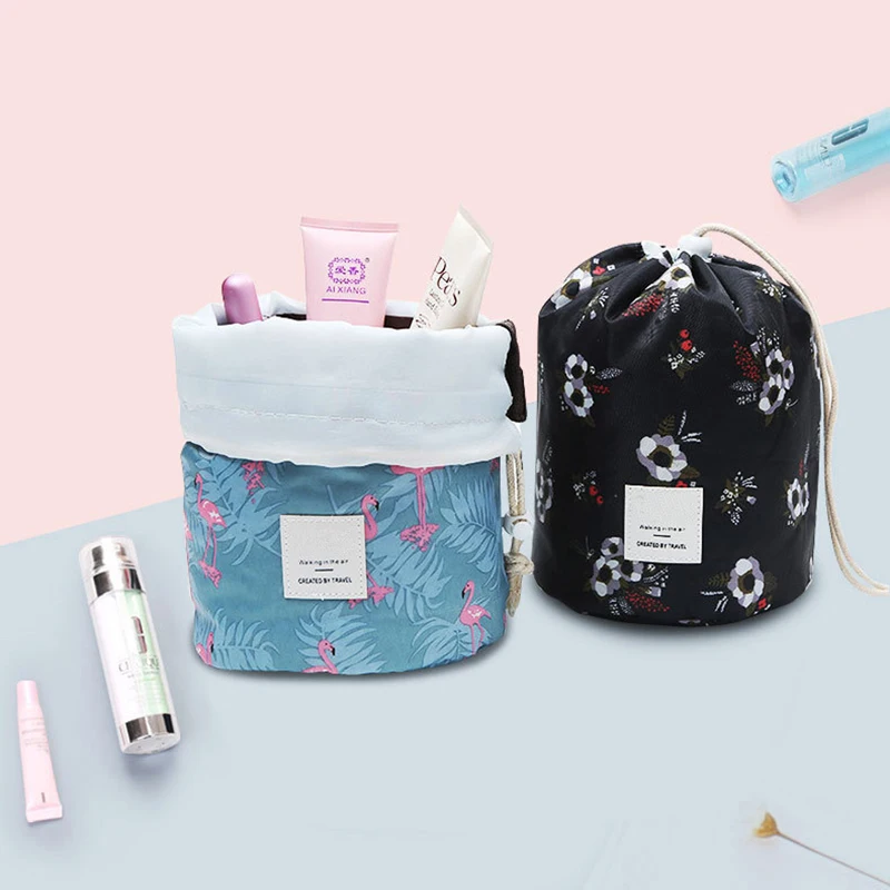 

Women's Cosmetic Bag Fashion Lazy Drawstring Travel Make Up Organizer Neceser Makeup Case Storage Pouch Toiletry Beauty Kit Bags