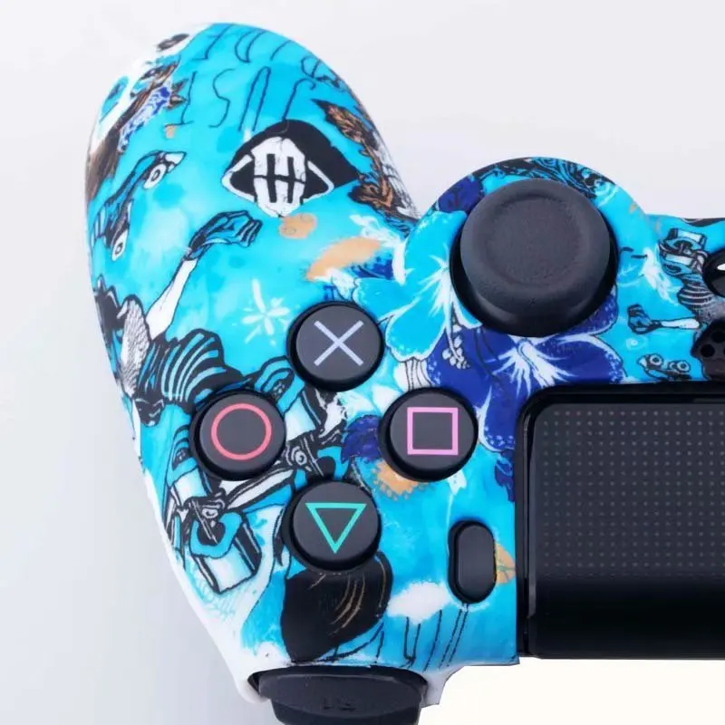 PS 4 силиконовый чехол камуфляжной расцветки задняя крышка Защитная пленка для Sony