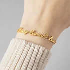 VishowCo, именной браслет на заказ, золотая цепочка из нержавеющей стали, персонализированный браслет с различными именами, ювелирные изделия для всей семьи, подарки для женщин