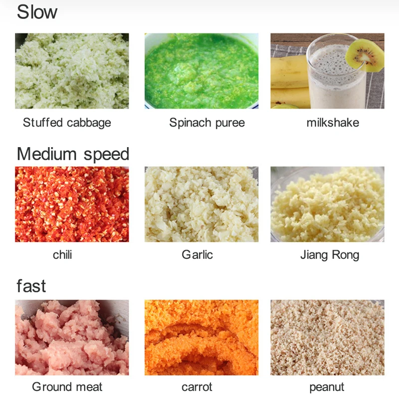 

3L 304 stainless steel household meat grinder electric automatic high quality shredder vegetable pepper food processor