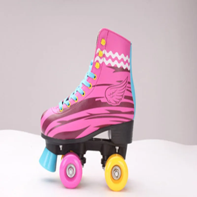 Детские двухрядные коньки для фигурного катания роликовые унисекс детские