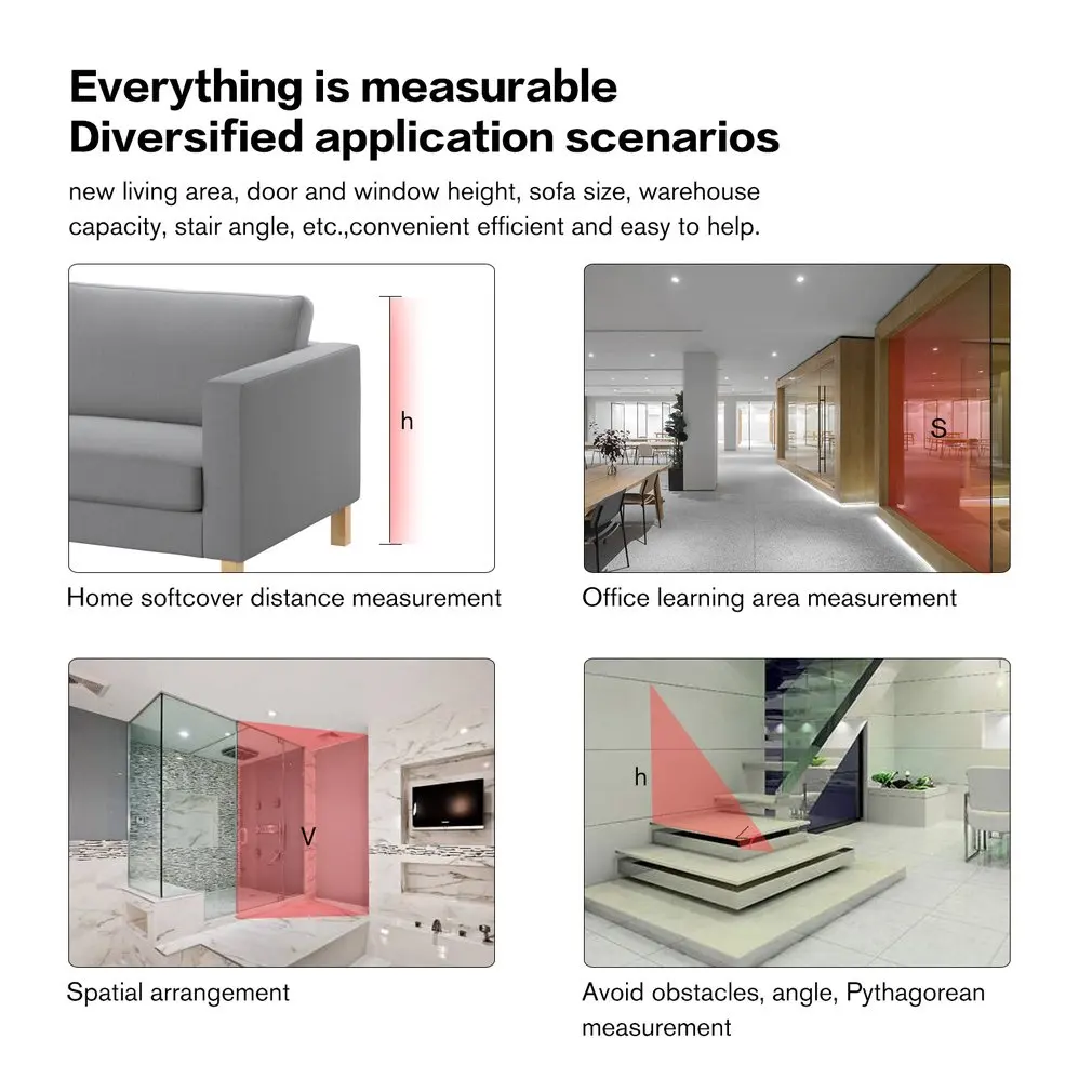 LS P лазерный дальномер ручной измеритель расстояния электронный измерительный