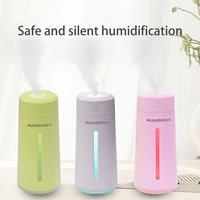 portable humidifier air purifier for car and room desktop usb air purifier for travel colorful light double spray modes