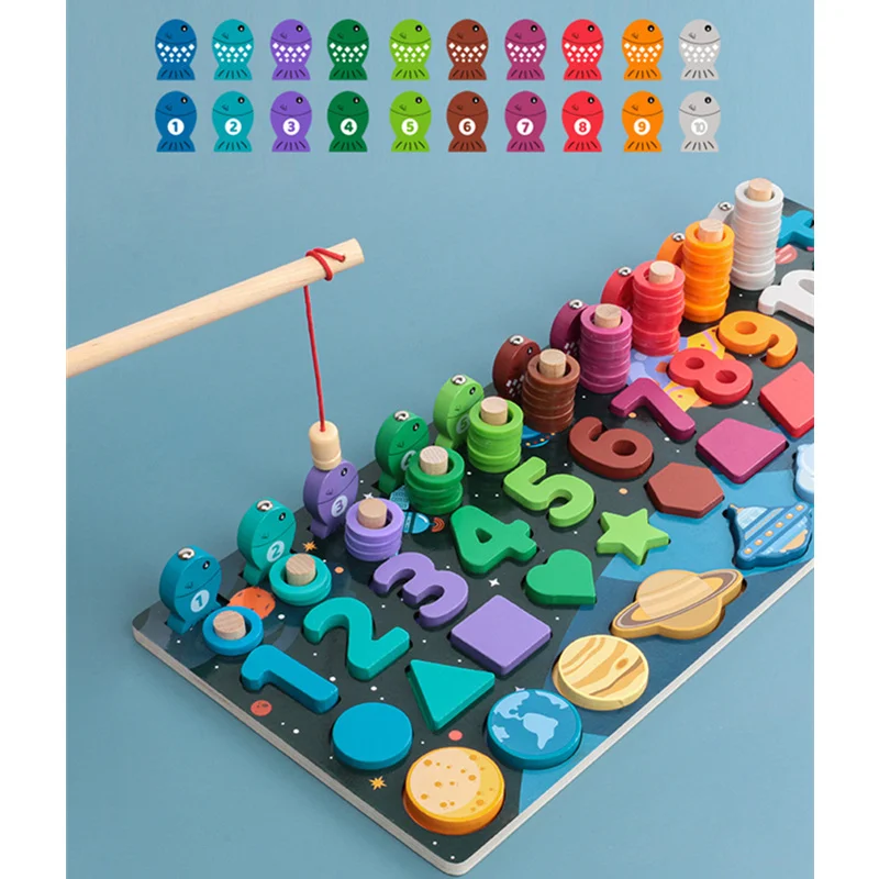 

3D DIY Wooden Puzzle Board For Children Kids Dinosaur Daily Animals Universe Blocks Math English Early Learning Educational Toys