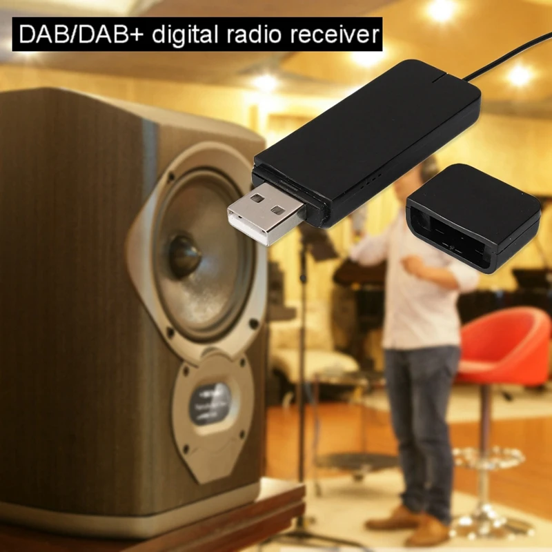 

Car DAB/DAB+Digital Radio Portable DAB+ Radio Tuner Receiver with Antenna USB Dongle for Most Android Car Stereo Radios