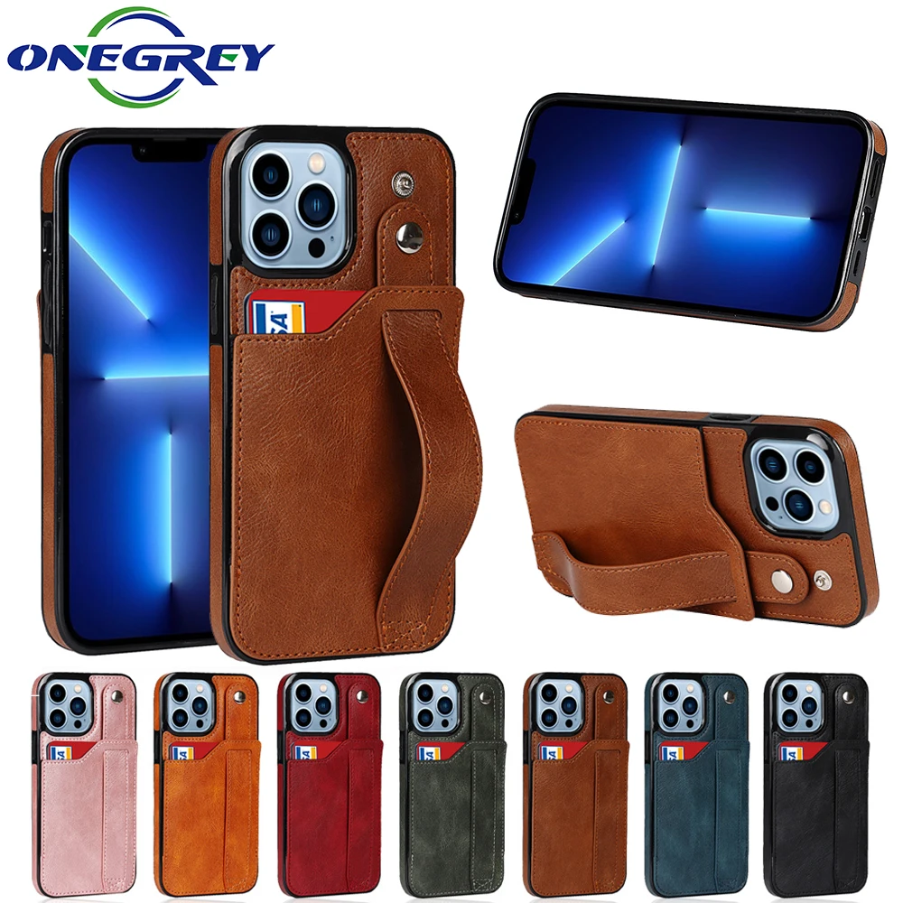 

Business Leather Phone Case For iPhone 13 12 Mini 11 Pro X XS Max XR 7 8 SE 2020 Luxury Magnetic Cards Slot Slim Bag Cover Coque