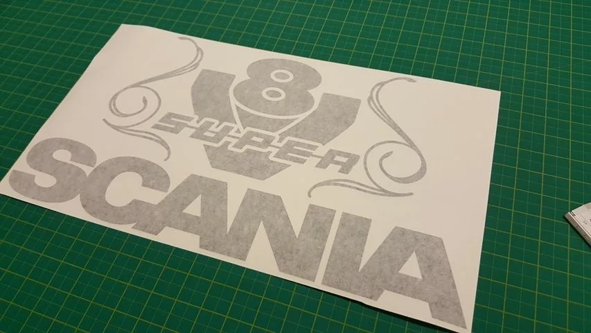 

Наклейка на заднюю панель для 2 шт. Scania V8 super 500 560 620 G P R Series, любой цвет