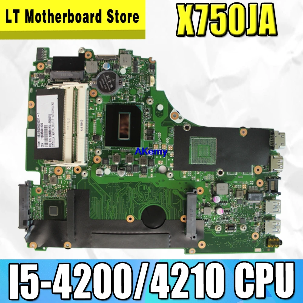 

X750JA-I5-4200/4210 Motherboard For Asus X750J k750J A750J X750JB Notebook notebook motherboard mainboard